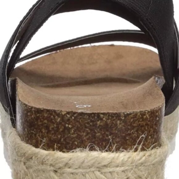 Madden Girl Cassie Sandals Women's Strappy Espadrille Platform Black Size 7 New - Picture 3 of 7